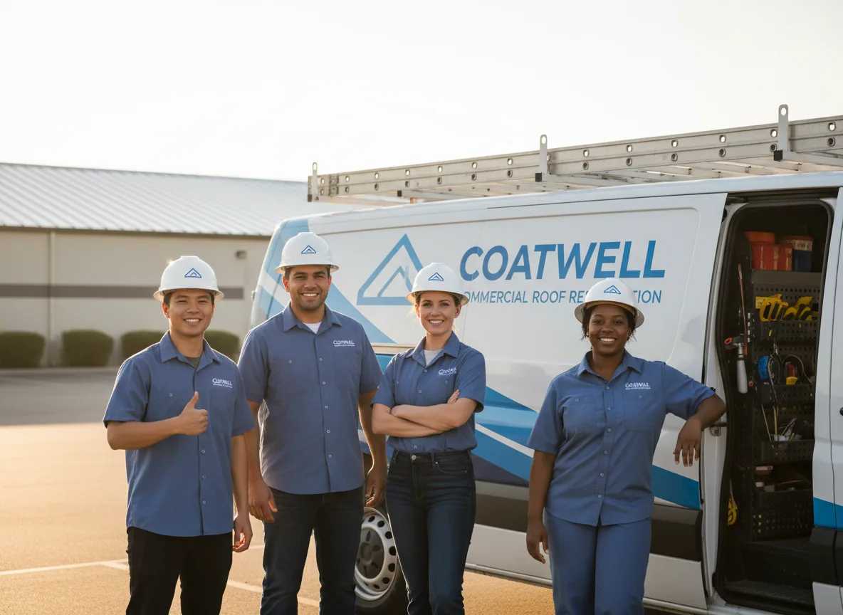 Commercial roof coating company in Plain, WI
