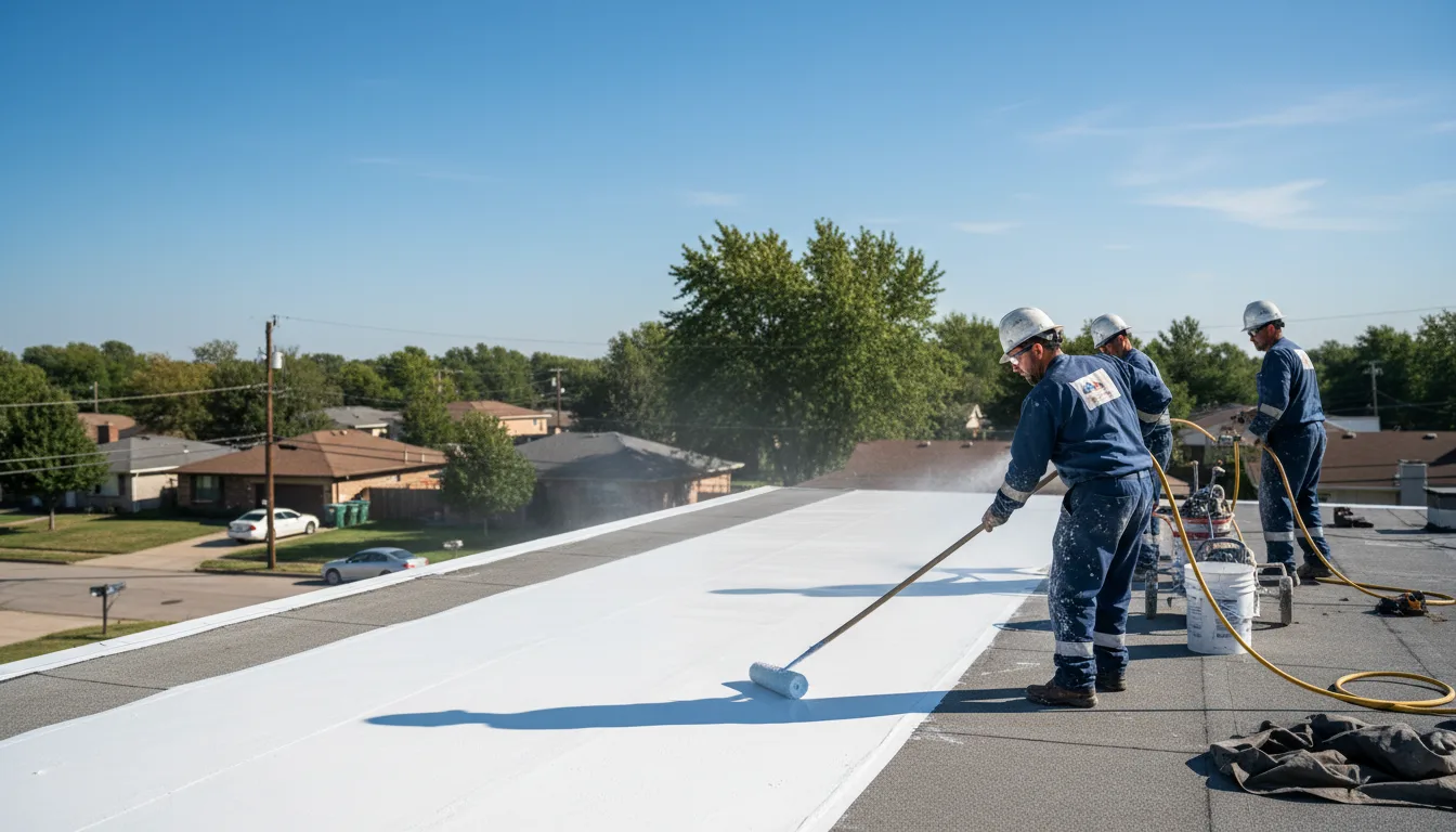 Commercial roof coating in Plain, WI near me